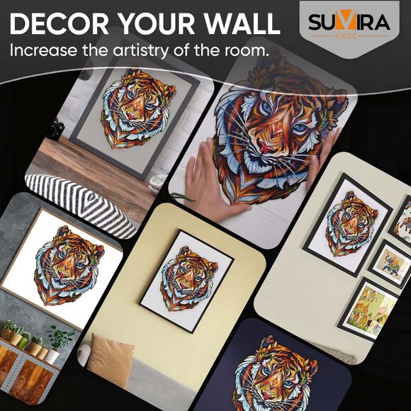 Animal Wooden Puzzle - Engaging, Educational, (Tiger) and Eco-Friendly, - Picture 7 of 9